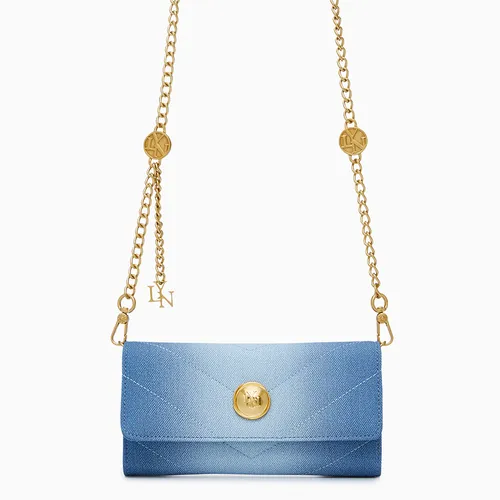 Ví Nữ Lyn Starita Long Wallet On Chain - Blue Variation 2 L26CWWB009 Màu Xanh Blue