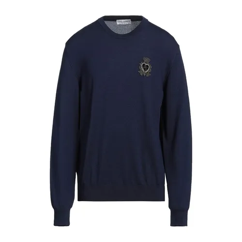 Áo Nỉ Nam Dolce & Gabbana D&G Sweater Màu Xanh Navy Size 46