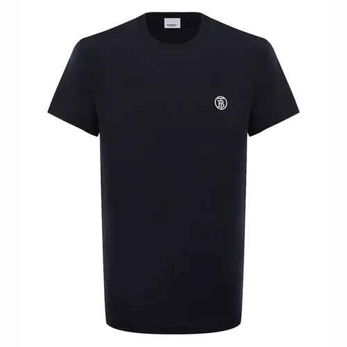 Áo Phông Nam Burberry Logo TB 8056176 Tshirt Màu Xanh Navy Size XS