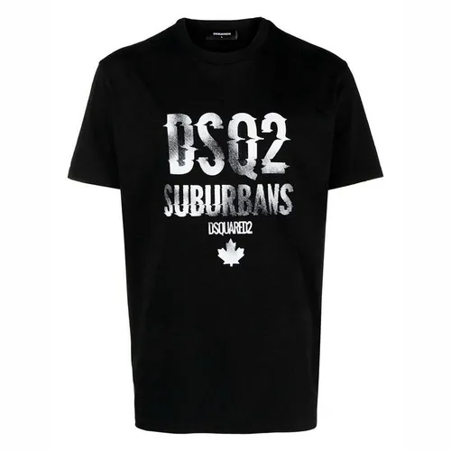 Áo Phông Nam Dsquared2 DSQ2 Suburbans S74GD1219 Tshirt Màu Đen Size M