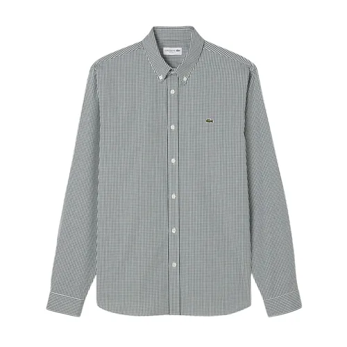 Áo Sơ Mi Nam Lacoste Regular Fit Checked Cotton Shirt CH2932 - 737 Phối Màu Size 37