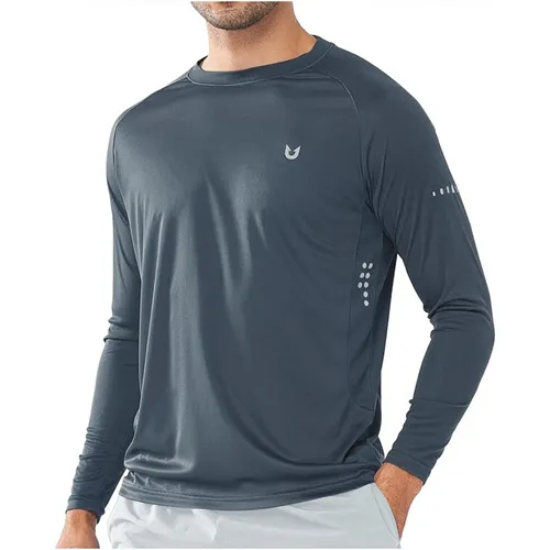 Áo Thun Dài Tay Nam Northyard  X003QJ44NH Màu Xanh Xám Size M