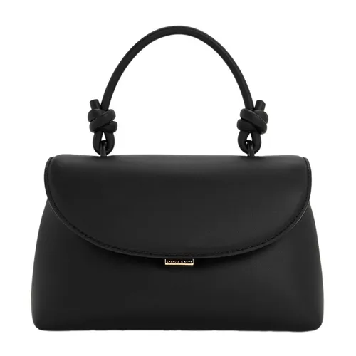 Balo Nữ Charles & Keith CNK Sammie Knotted-Handle Two-Way CK2-60271630 Màu Đen