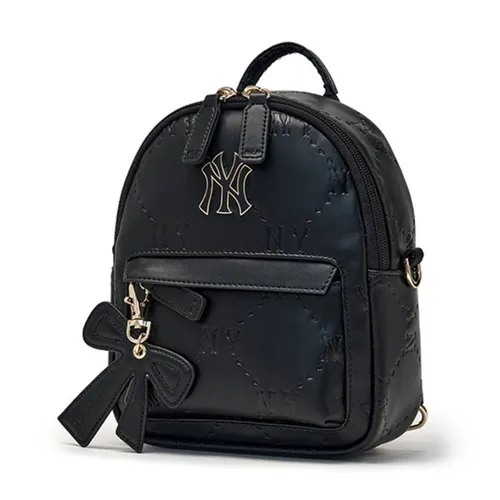 Balo MLB Basic Pu Embo Mini Backpack New York Yankees 7ABKM036N-50BKS Màu Đen