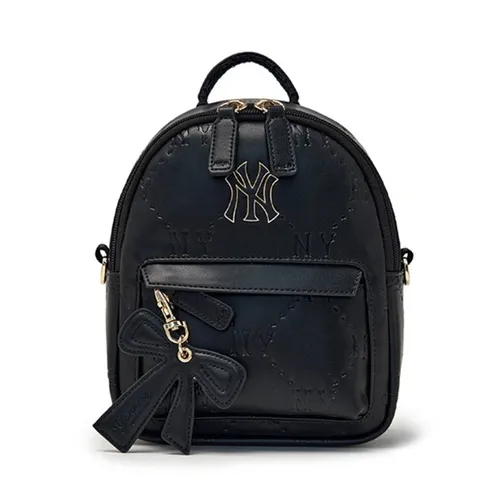 Balo Trẻ Em MLB&nbsp;Basic Pu Embo Mini Backpack New York Yankees 7ABKM036N-50BKS Màu Đen