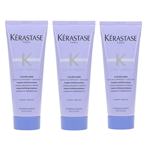 Combo 2 Kem Ủ Tóc Phục Hồi Cho Tóc Tẩy Nhuộm Kérastase Blond Absolu Cicaflash Conditioner (75ml x 2)