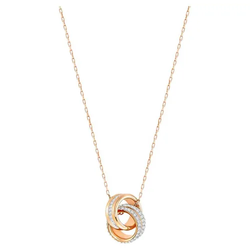 Dây Chuyền Nữ Swarovski Further Pendant Small, White, Rose Gold-Tone Plated 5240525 Màu Vàng Hồng