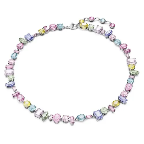 Dây Chuyền Nữ Swarovski Gema Necklace Mixed Cuts, Multicolored, Rhodium 5656397 Phối Màu