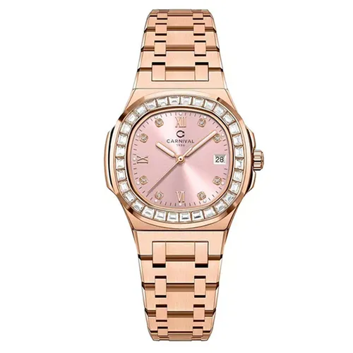 Đồng Hồ Nữ Carnival Quartz 8160L2-VH-H Màu Vàng Hồng