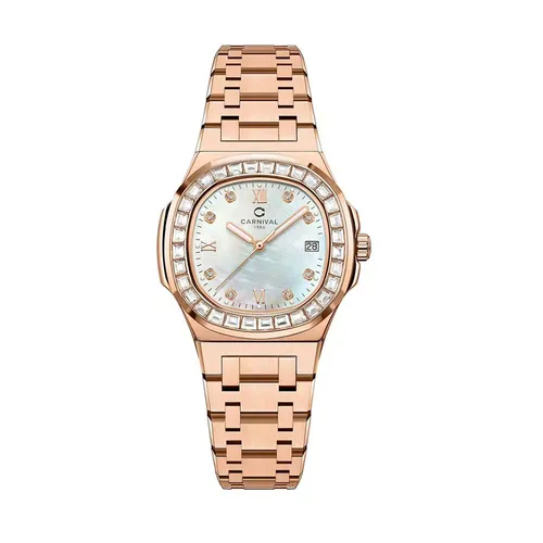 Đồng Hồ Nữ Carnival 8160L2-VH-TK Màu Vàng Hồng Sang Trọng