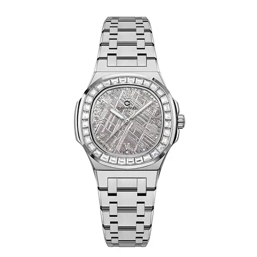Đồng Hồ Nữ Carnival 8160L2-VT-TT Màu Trắng Xám
