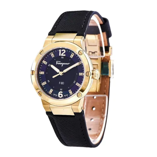 Đồng Hồ Nữ Salvatore Ferragamo F80 Diamond For Lady Watch Vàng Gold