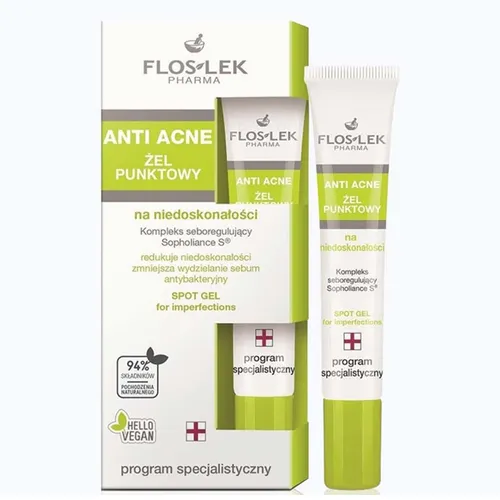 Gel Chấm Mụn Ngăn Ngừa Mụn Trứng Cá Floslek Anti Acne Spot Gel For Imperfections 20ml