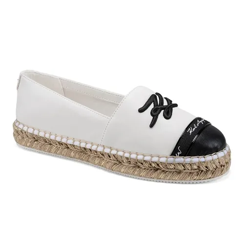 Giày Slip On Nữ Karl Lagerfeld Paris Script Millicent Màu Trắng Size 41-42
