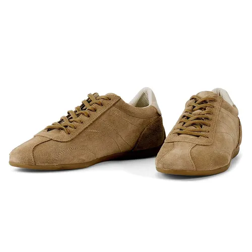 Giày Sneaker Nữ Vagabond Hollie Da Lộn Beige Suede Màu Nâu Size 40