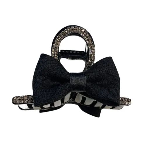 Kẹp Tóc Nữ Meri Simple Black Bow HC210 Màu Đen