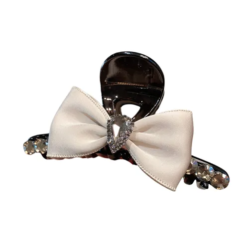 Kẹp Tóc Nữ Meri Elegant Fabric HC212-B Màu Trắng