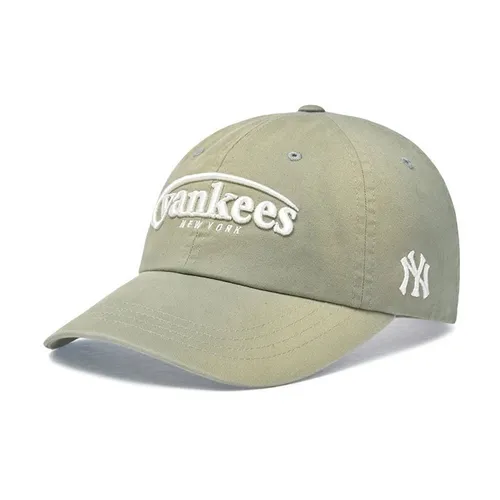 Mũ MLB Vintage Washed Curve Logo Unstructured Ball Cap NY Yankees 3ACPV076N-50KAM Màu Xanh Khaki