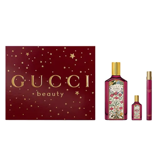 Set Nước Hoa Nữ Gucci Flora Gorgeous Gardenia Intense EDP 3 Món (100ml + Mini 10ml + Mini 5ml)
