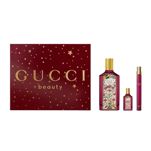 Set Nước Hoa Nữ Gucci Flora Gorgeous Gardenia Intense Gift Set 3Pcs (100ml + 10ml + 5ml)