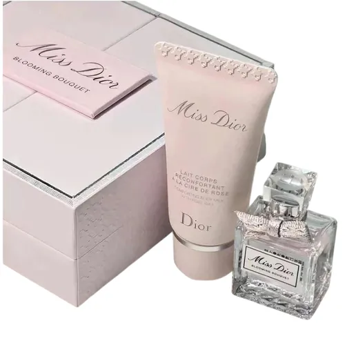 Set Nước Hoa Nữ Miss Dior Blooming Bouquet EDT Mini 5ml + Sữa Dưỡng Thể 20ml