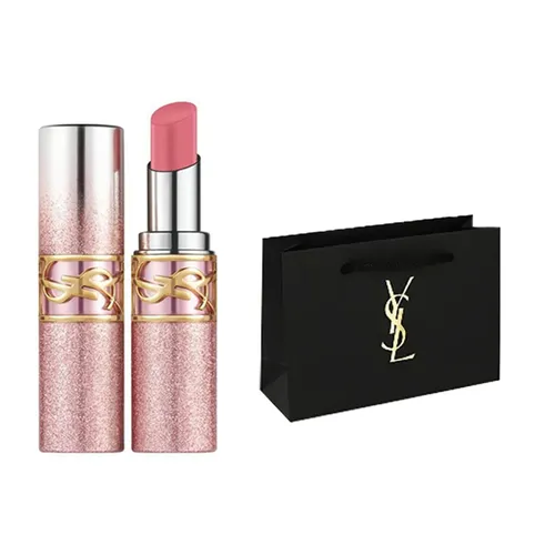 Son Dưỡng Yves Saint Laurent YSL Loveshine Candy Glow 44b Valentine's Limited Edition Màu Hồng Đất (Kèm Túi Giấy)