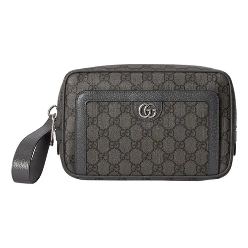 Túi Cầm Tay Nam Gucci Ophidia GG Pouch Black Màu Đen