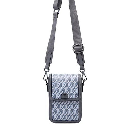 Túi Đeo Chéo Lyn Zoll Infinite Vertical Crossbody Bag - Printed Grey L26CWWA049 Màu Xám