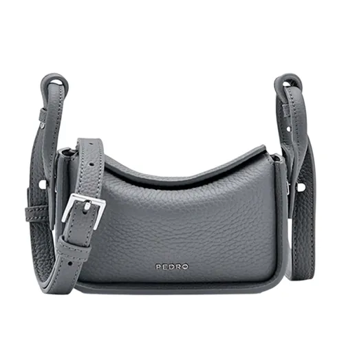 Túi Đeo Chéo Nữ Pedro Demi Mini Crossbody Bag PW4-95210012-2 Grey Màu Xám