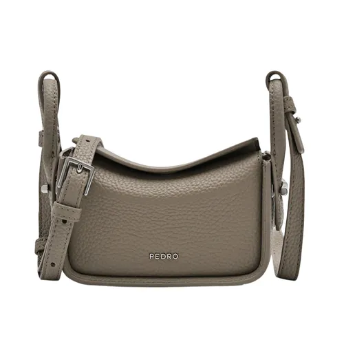Túi Đeo Chéo Nữ Pedro Demi Mini Crossbody Bag PW4-95210012 Taupe Màu Nâu Xám