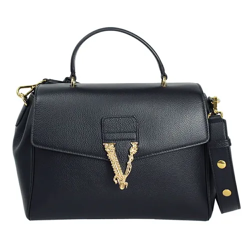 Túi Đeo Chéo Nữ Versace Shoulder Bag Hand Leather Màu Đen
