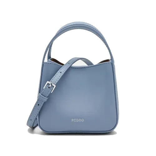 Túi Đeo Chéo Pedro Dana Leather Pouch - Slate Blue PW4-95060004_S.BLUE_XS Màu Xanh Blue