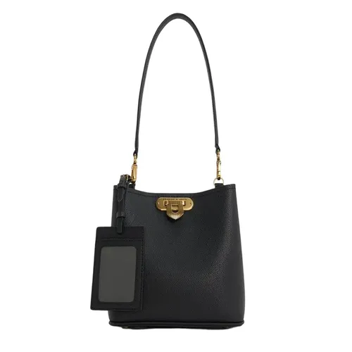 Túi Đeo Vai Nữ Charles & Keith Alcott Rectangular Bucket Bag Black CK2-10782094_BLACK Màu Đen