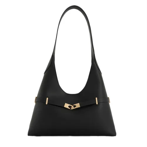 Túi Đeo Vai Nữ Charles & Keith Arlet Metallic Accent Belted Hobo Shoulder Bag CK2-40271621 Màu Đen