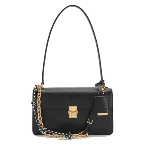 Túi Đeo Vai Nữ Charles & Keith CNK Acelynn Rope-Chain Shoulder Bag - Black CK2-20701632 Màu Đen