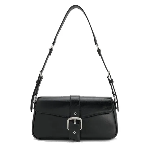 Túi Đeo Vai Nữ Charles & Keith CNK Blaise Belted Shoulder Bag - Noir CK2-20671797_NOIR Màu Đen