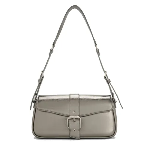 Túi Đeo Vai Nữ Charles & Keith CNK Blaise Belted Shoulder Bag - Pewter CK2-20671797_PEWTER Màu Xám