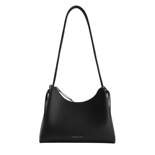 Túi Đeo Vai Nữ Charles & Keith Hazel Bow Noir Shoulder Bag CK2-40160249 Màu Đen