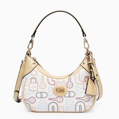Túi Đeo Vai Nữ Lyn Jenson S Shoulder Bag - White Variation 2 L26CBWA143 Phối Màu