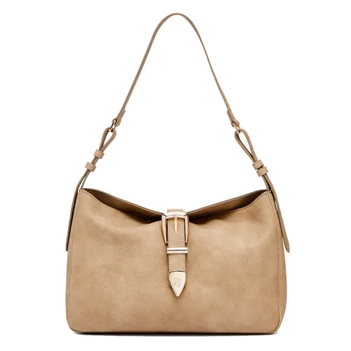 Túi Đeo Vai Nữ Lyn Luky Lu M Shoulder Bag - Beige L26CBWB040 Màu Be