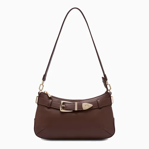 Túi Đeo Vai Nữ Lyn Luky Lu S Shoulder Bag - Brown L26CBWB041 Màu Nâu