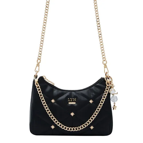 Túi Đeo Vai Nữ Lyn North Tricia Star Quilted Shoulder Bag L25FBWA115 Black Màu Đen