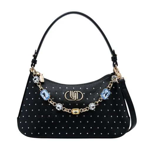 Túi Đeo Vai Nữ Lyn Nova Diamond Infinite S Shoulder Bag L26CBWA053 Black Màu Đen