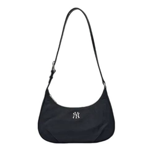 Túi Đeo Vai Nữ MLB Basic Vintage Nylon Hobo Bag New York Yankees 3ABQVN16N-50BKS Màu Đen