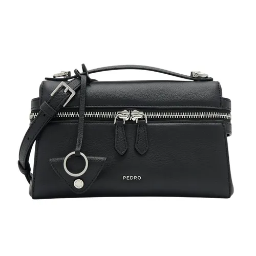 Túi Đeo Vai Nữ Pedro Alyssa Leather Shoulder Bag Black PW2-75210181 Màu Đen