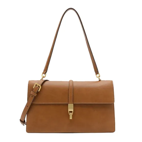 Túi Đeo Vai Nữ Pedro Hitch Flap Shoulder Bag Cognac PW2-75210190 Màu Nâu