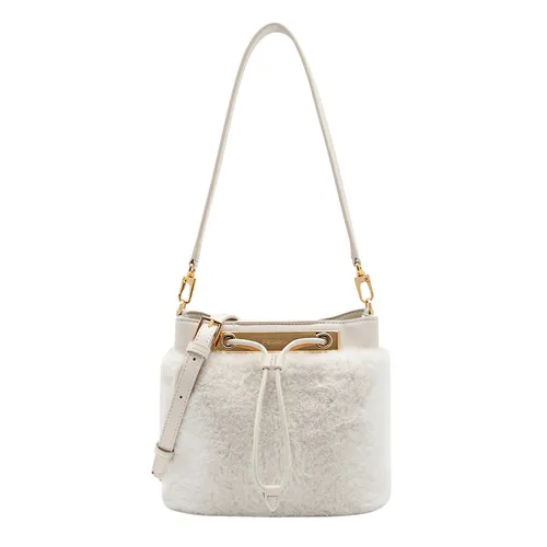 Túi Đeo Vai Nữ Pedro Panelled Bucket Bag PW2-16390012 Chalk Màu Trắng
