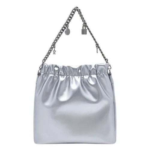Túi Đeo Vai Nữ Pedro Pleated Cami Shoulder Bag Silver PW2-75060105-1 Màu Bạc