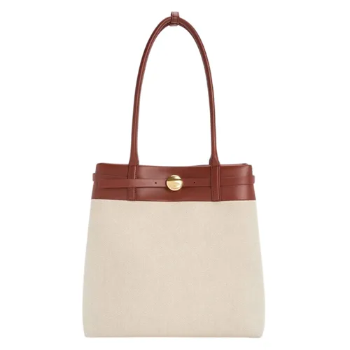 Túi Tote Nữ Charles & Keith CNK Behn Belted Rectangular Bag Brick CK2-30271710-1 Màu Kem