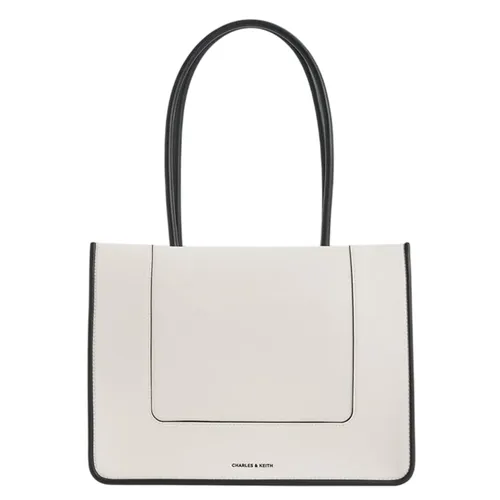 Túi Tote Nữ Charles & Keith CNK Daylla Bag Cream CK2-31200033 Màu Kem